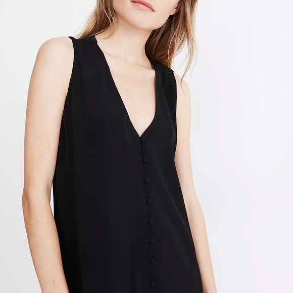 Madewell button front tank dress - Picture 2 of 3